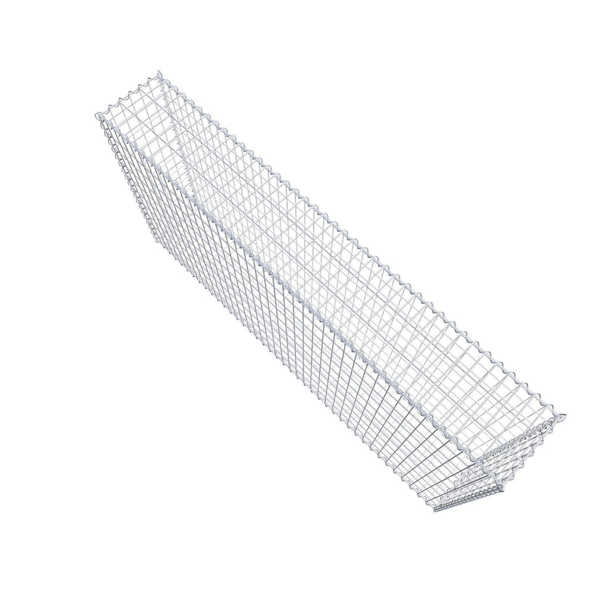 Gabion 200 cm x 100 cm x 30 cm (L x H x D), maskestørrelse 5 cm x 10 cm, spiral