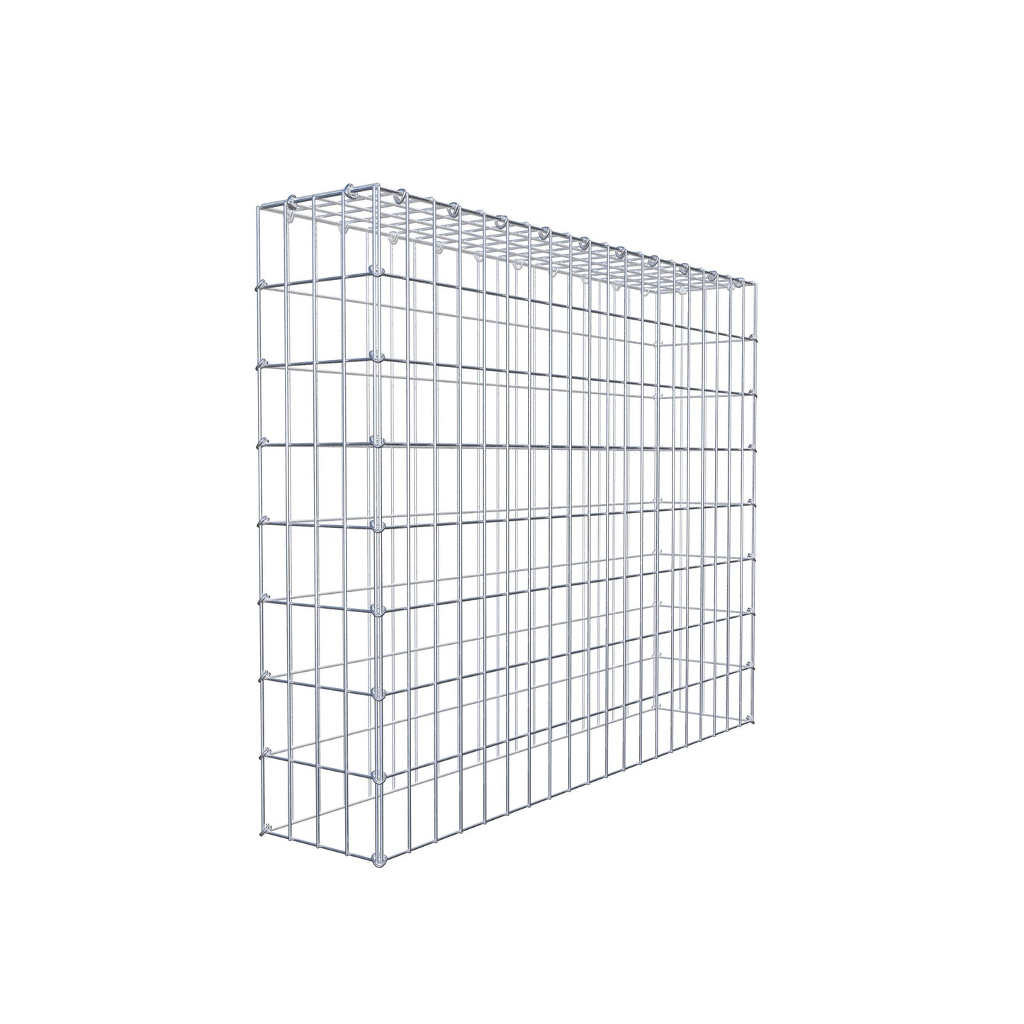 Anbaugabione Typ 3 100 cm x 80 cm x 20 cm (L x H x T), Maschenweite 5 cm x 10 cm, C-Ring