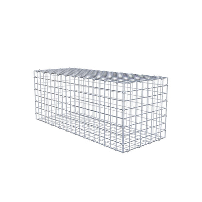 Gavión 100 cm x 40 cm x 40 cm (L x A x P), luz de malla 5 cm x 5 cm, anillo en C