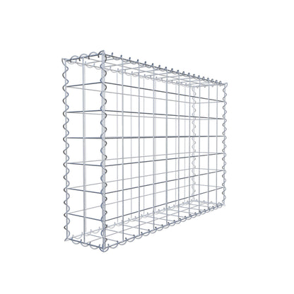 Schanskorf 100 cm x 70 cm x 20 cm (L x H x D), maaswijdte 10 cm x 10 cm, spiraalvormig