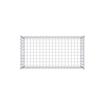 Gavión complementario tipo 3 100 cm x 40 cm x 50 cm (L x A x P), malla 5 cm x 10 cm, espiral