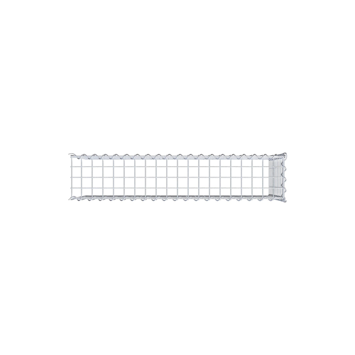 Grown-on gabion type 4 100 cm x 50 cm x 20 cm (L x H x D), mesh size 5 cm x 5 cm, spiral