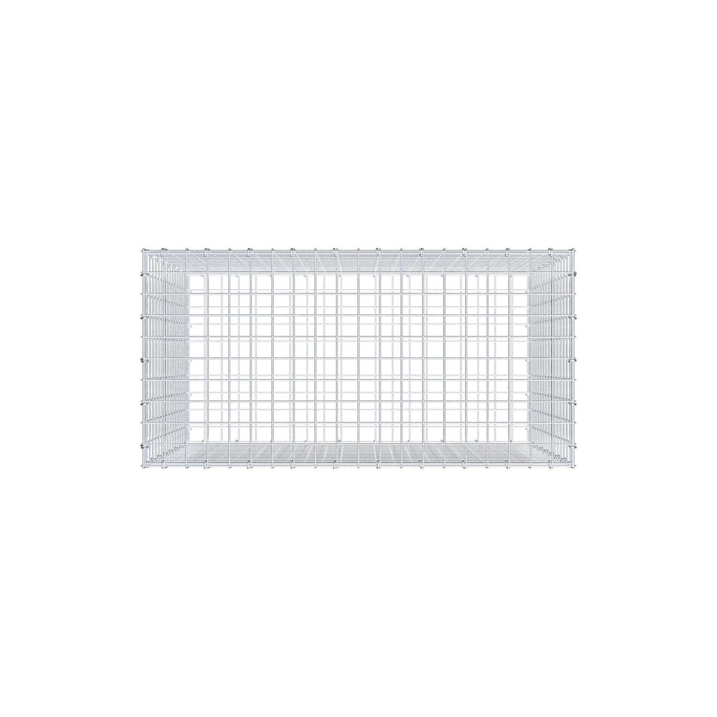 Schanskorf 100 cm x 80 cm x 50 cm (L x H x D), maaswijdte 5 cm x 5 cm, C-ring