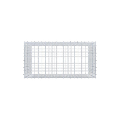 Schanskorf 100 cm x 80 cm x 50 cm (L x H x D), maaswijdte 5 cm x 5 cm, C-ring
