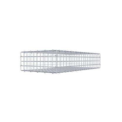 Gavión 100 cm x 20 cm x 50 cm (L x A x P), luz de malla 5 cm x 5 cm, anillo en C