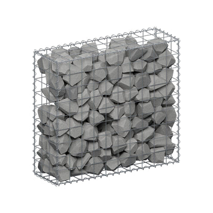 Gabione 100 cm x 90 cm x 30 cm (L x H x T), Maschenweite 10 cm x 10 cm, Spirale