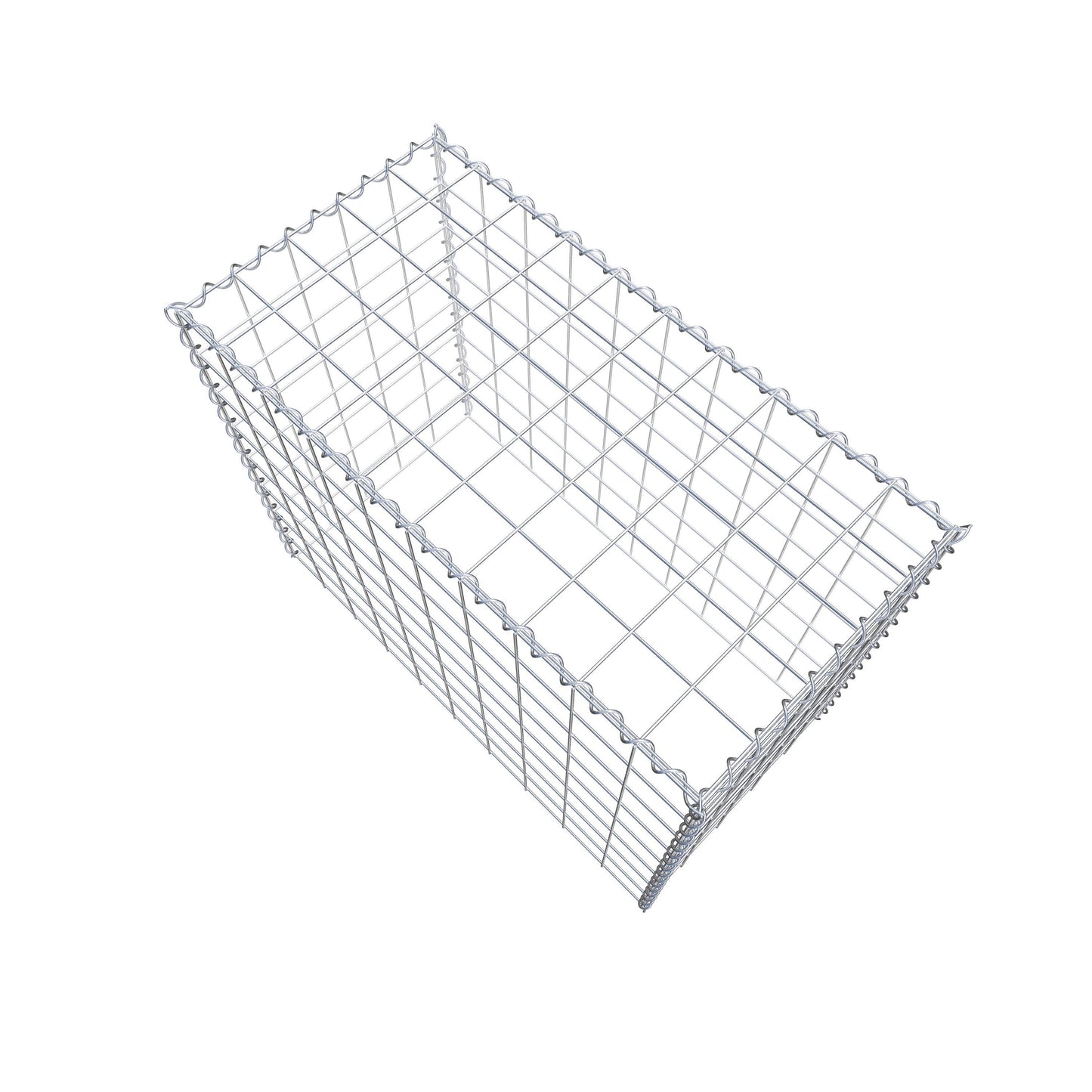 Anbaugabione Typ 3 100 cm x 80 cm x 50 cm (L x H x T), Maschenweite 10 cm x 10 cm, Spirale