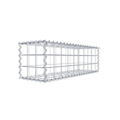Schanskorf 100 cm x 30 cm x 30 cm (L x H x D), maaswijdte 10 cm x 10 cm, spiraalvormig