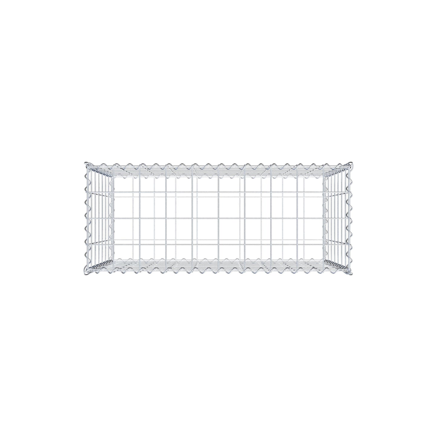 Gabione 100 cm x 70 cm x 40 cm (L x H x T), Maschenweite 10 cm x 10 cm, Spirale