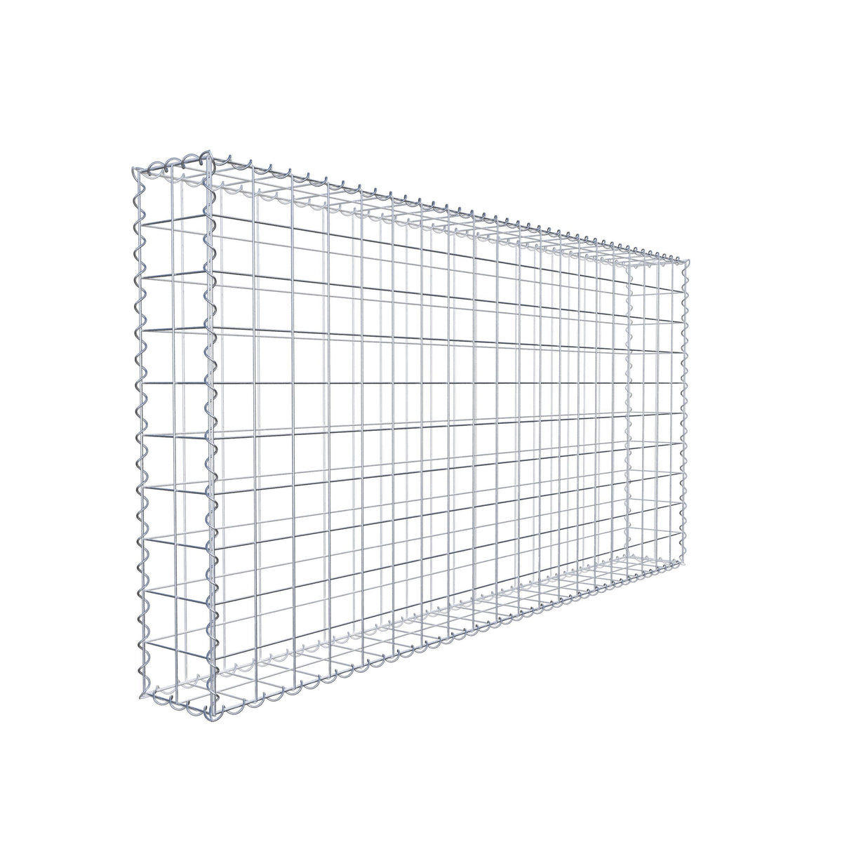 Gabion 200 cm x 100 cm x 20 cm (L x H x P), mailles 10 cm x 10 cm, spirale