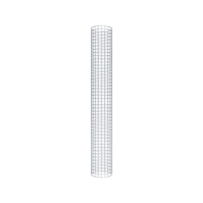 Columna de gaviones redonda 32 cm de diámetro, 230 cm de altura, malla 5 cm x 5 cm