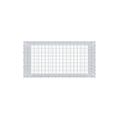 Schanskorf 100 cm x 70 cm x 50 cm (L x H x D), maaswijdte 5 cm x 5 cm, C-ring