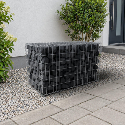 Gabione 100 cm x 60 cm x 50 cm (L x H x T), Maschenweite 5 cm x 10 cm, Spirale