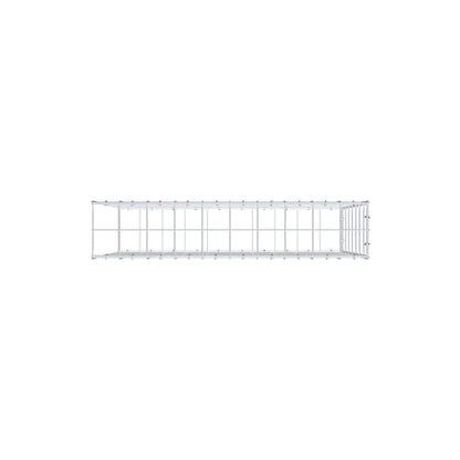Typ 2 påbyggnadsgabion 100 cm x 70 cm x 20 cm (L x H x D), maskstorlek 10 cm x 10 cm, C-ring
