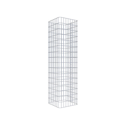Gabionensäule eckig 42 cm x 42 cm, 160 cm Höhe, MW 5 cm x 10 cm