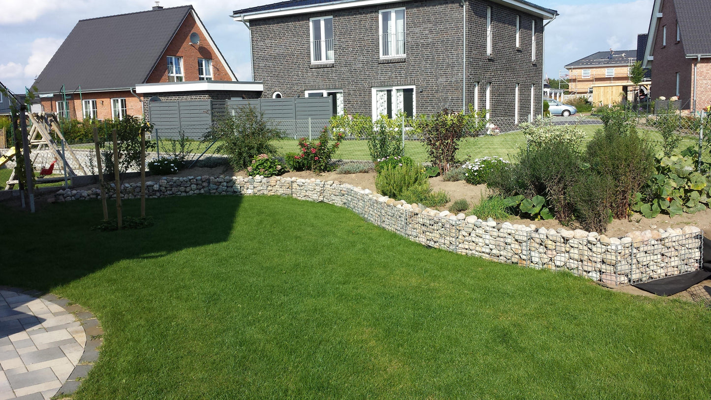 2er Set Gabionen 100 cm x 50 cm x 30 cm (L x H x T), Maschenweite 5 x 5 cm, Spirale