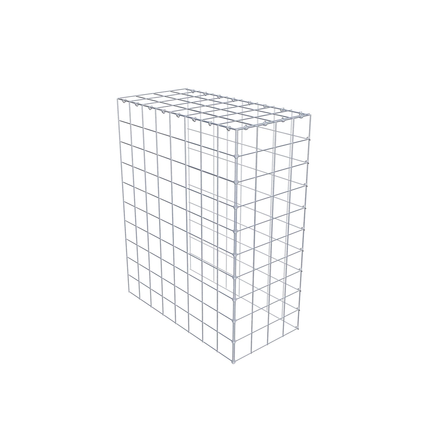 Gabbione aggiuntivo tipo 4 100 cm x 80 cm x 40 cm (L x H x P), maglia 10 cm x 10 cm, anello a C