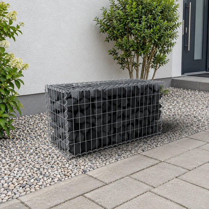 Gabion 100 cm x 50 cm x 40 cm (L x H x P), mailles 5 cm x 10 cm, spirale
