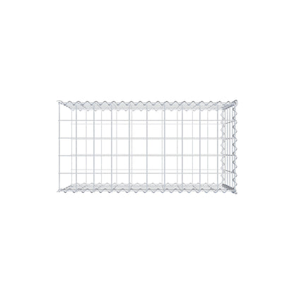 Grown-on gabion type 2 100 cm x 50 cm x 50 cm (L x H x D), mesh size 10 cm x 10 cm, spiral
