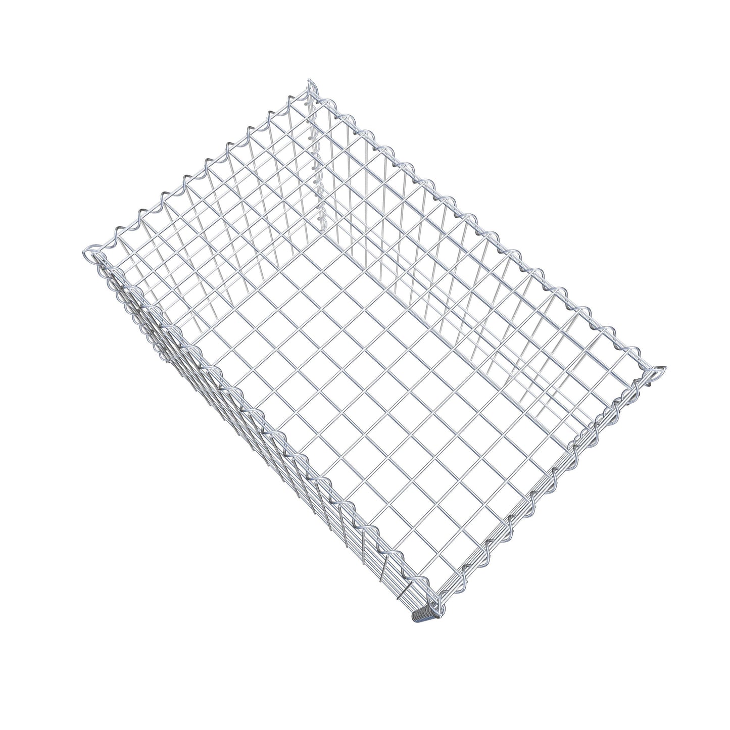 Anbaugabione Typ 3 80 cm x 50 cm x 50 cm (L x H x T), Maschenweite 5 cm x 10 cm, Spirale