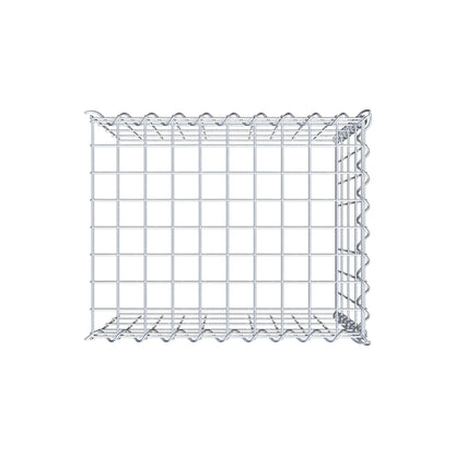 Gabion rapporté type 4 50 cm x 40 cm x 40 cm (L x H x P), mailles 5 cm x 10 cm, spirale