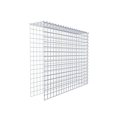 Grown-on gabion type 4 100 cm x 80 cm x 20 cm (L x H x D), mesh size 5 cm x 5 cm, spiral