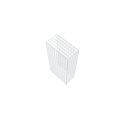Fourche rapportée type 4 200 cm x 100 cm x 50 cm (L x H x P), mailles 10 cm x 10 cm, anneau en C