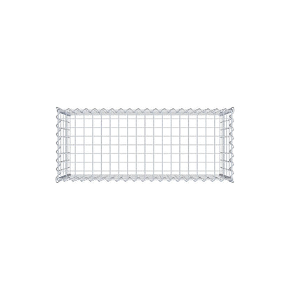 Grown-on gabion type 3 100 cm x 50 cm x 40 cm (L x H x D), mesh size 5 cm x 10 cm, spiral