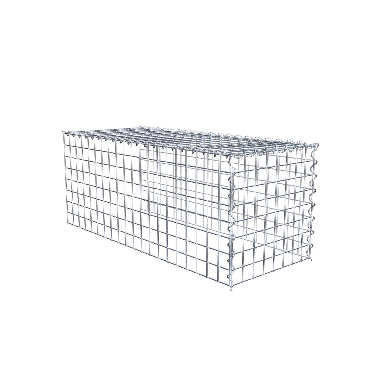 Anbaugabione Typ 4 100 cm x 40 cm x 40 cm (L x H x T), Maschenweite 5 cm x 5 cm, Spirale