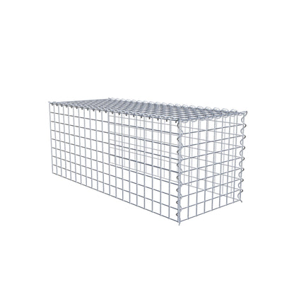 Anbaugabione Typ 4 100 cm x 40 cm x 40 cm (L x H x T), Maschenweite 5 cm x 5 cm, Spirale