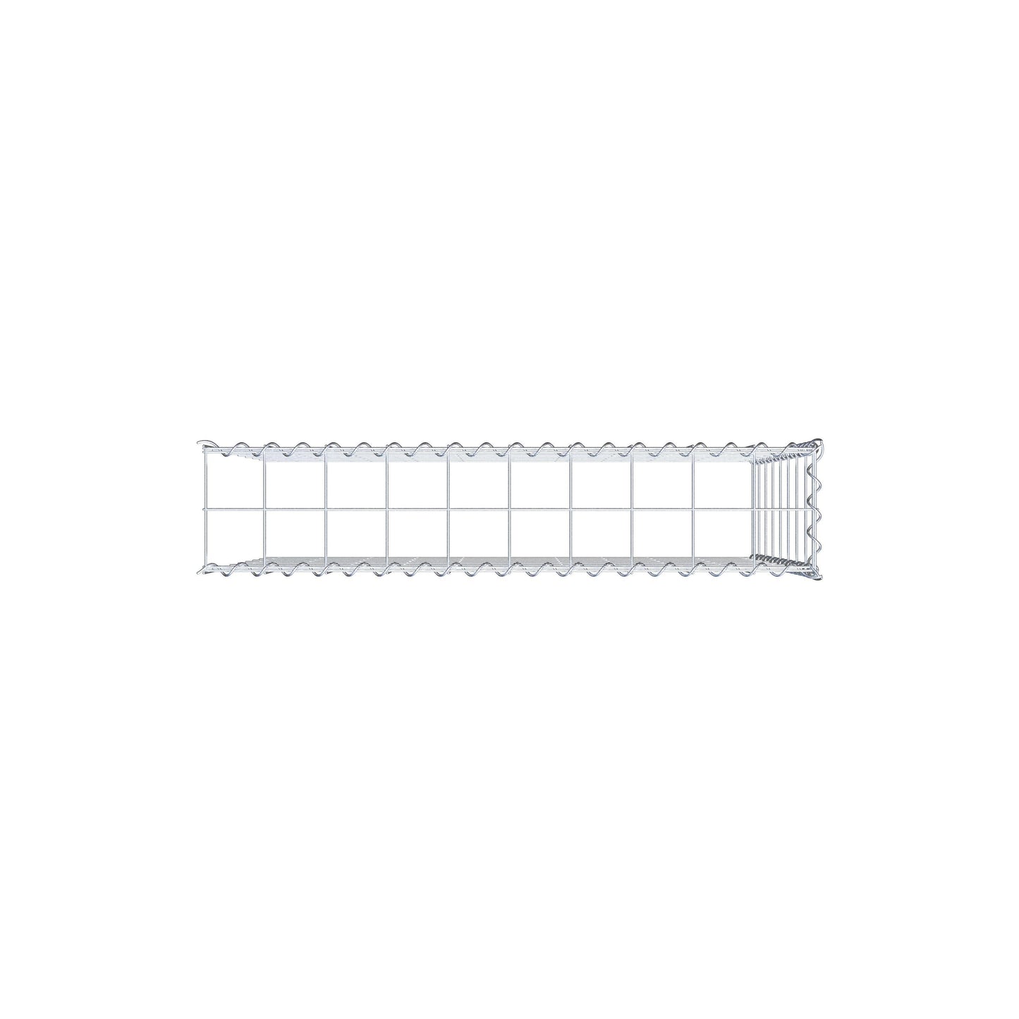 Extra gabion typ 4 100 cm x 80 cm x 20 cm (L x H x D), maskstorlek 10 cm x 10 cm, spiral