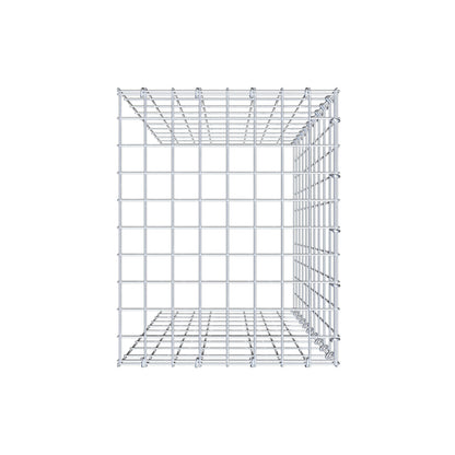 Mounted gabion type 4 100 cm x 40 cm x 50 cm (L x H x D), mesh size 5 cm x 10 cm, C-ring