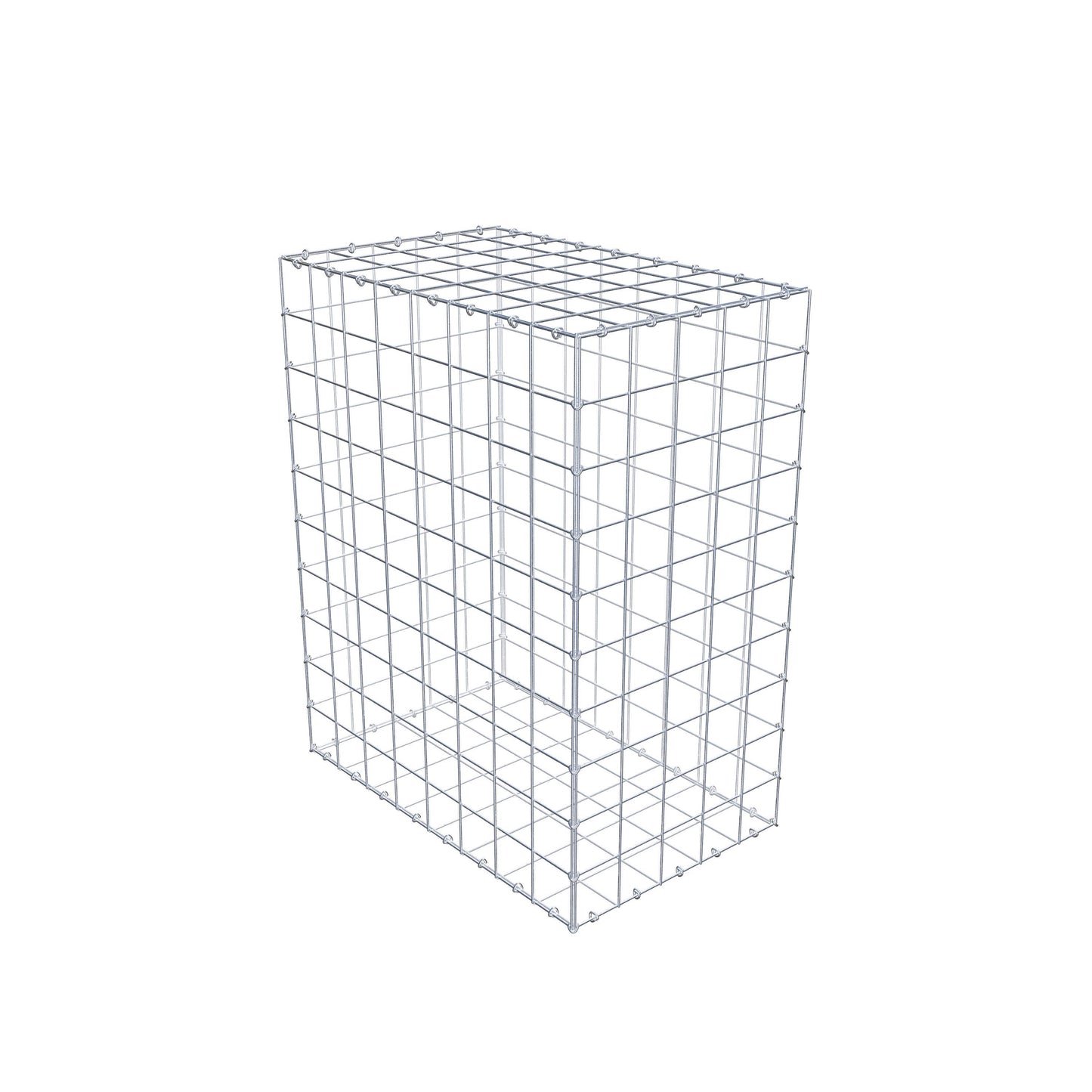 Gabion 100 cm x 80 cm x 50 cm (L x H x D), maskestørrelse 10 cm x 10 cm, C-ring