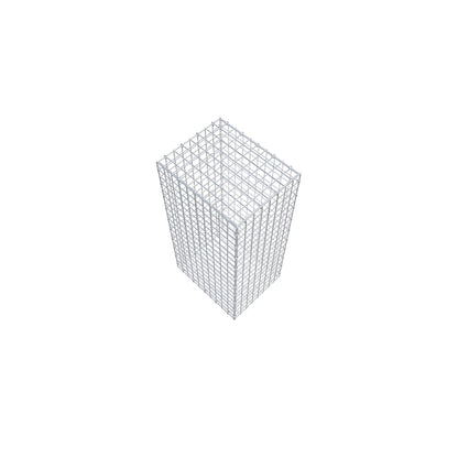 Gabion 100 cm x 50 cm x 40 cm (L x H x D), mesh size 5 cm x 5 cm, C-ring