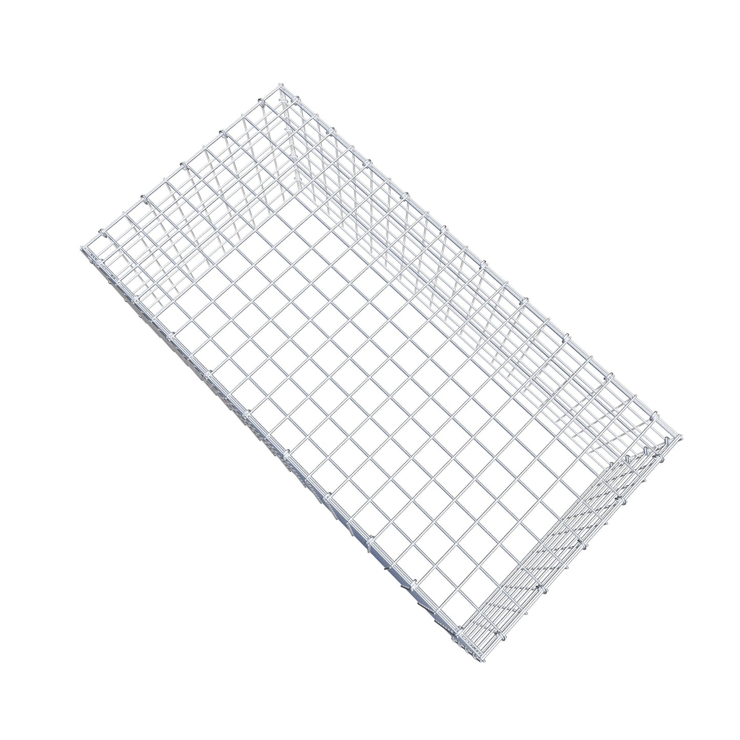 Gabbione aggiuntivo di tipo 3 100 cm x 40 cm x 50 cm (L x H x P), maglia 5 cm x 5 cm, anello a C
