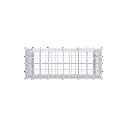 Gabbione 50 cm x 40 cm x 20 cm (L x H x P), maglia 5 cm x 5 cm, anello a C