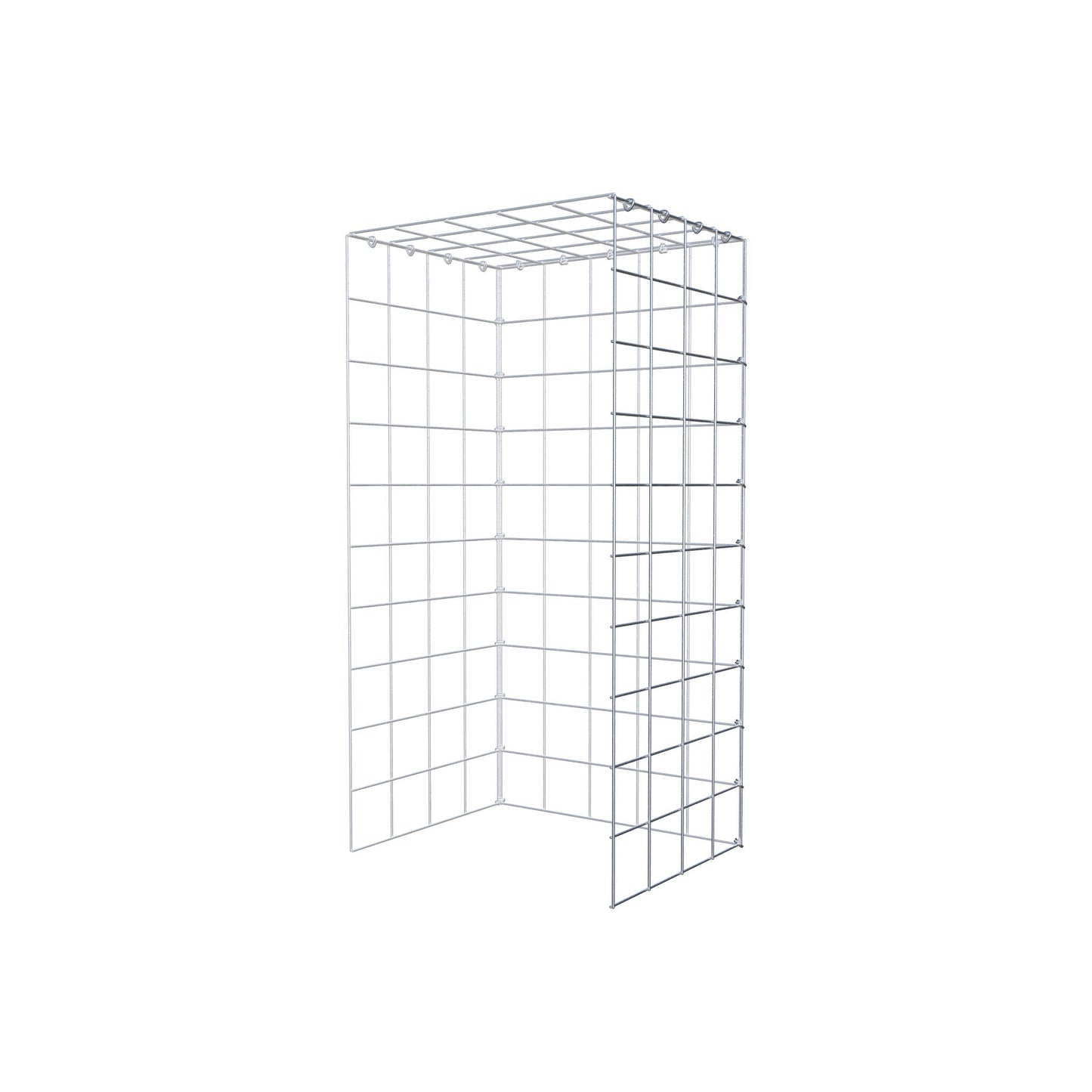 Fourche rapportée type 4 100 cm x 40 cm x 50 cm (L x H x P), mailles 10 cm x 10 cm, anneau C