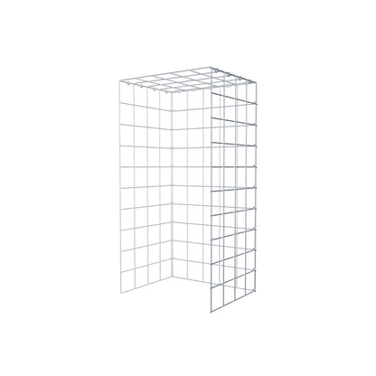 Fourche rapportée type 4 100 cm x 40 cm x 50 cm (L x H x P), mailles 10 cm x 10 cm, anneau C