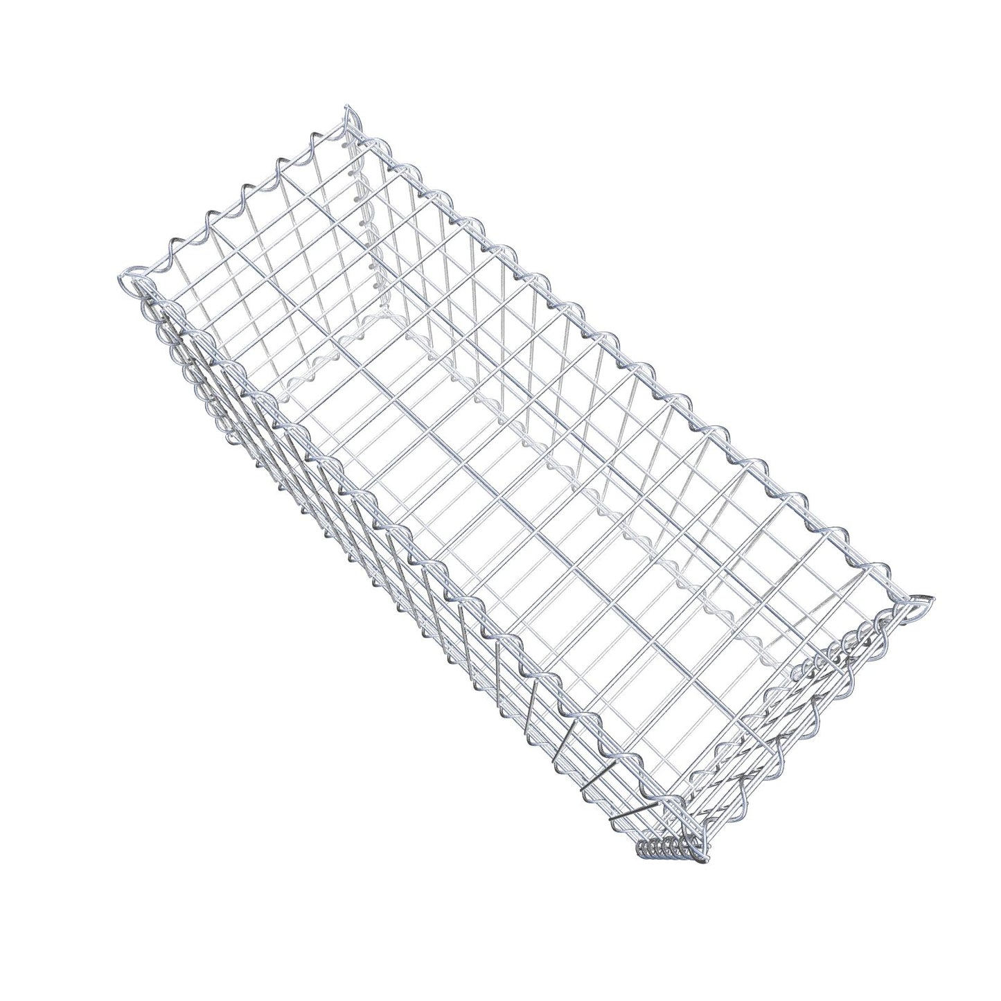 Gabione 80 cm x 40 cm x 30 cm (L x H x T), Maschenweite 5 cm x 10 cm, Spirale