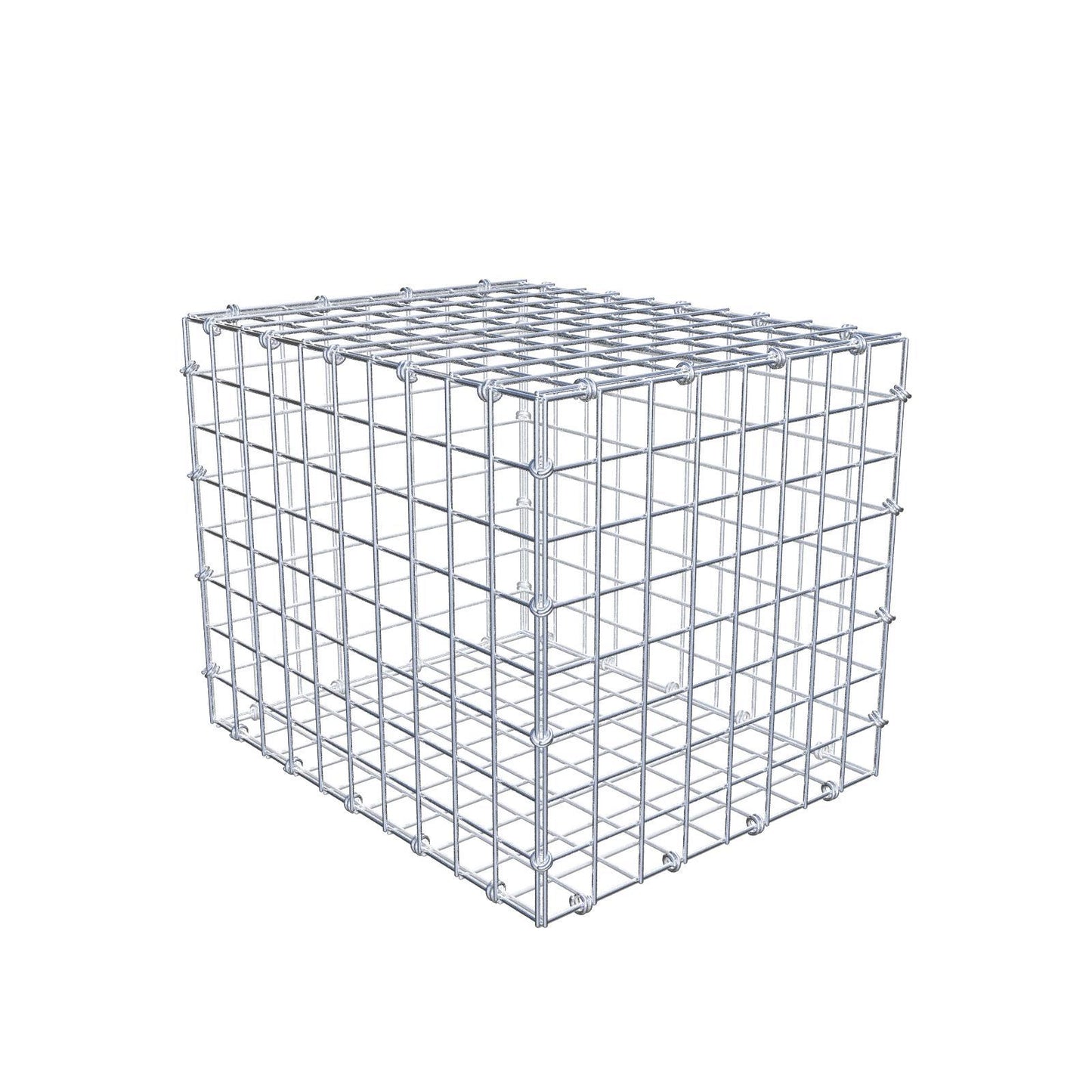 Schanskorf 50 cm x 40 cm x 40 cm (L x H x D), maaswijdte 5 x 5 cm, spiraalring