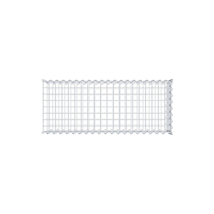 Gabion rapporté type 2 100 cm x 20 cm x 40 cm (L x H x P), mailles 5 cm x 5 cm, spirale