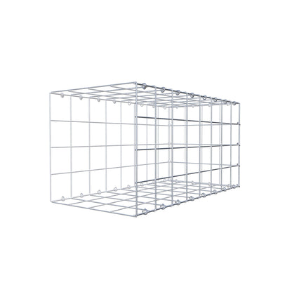 Monteret gabion type 2 80 cm x 40 cm x 40 cm (L x H x D), maskestørrelse 10 cm x 10 cm, C-ring