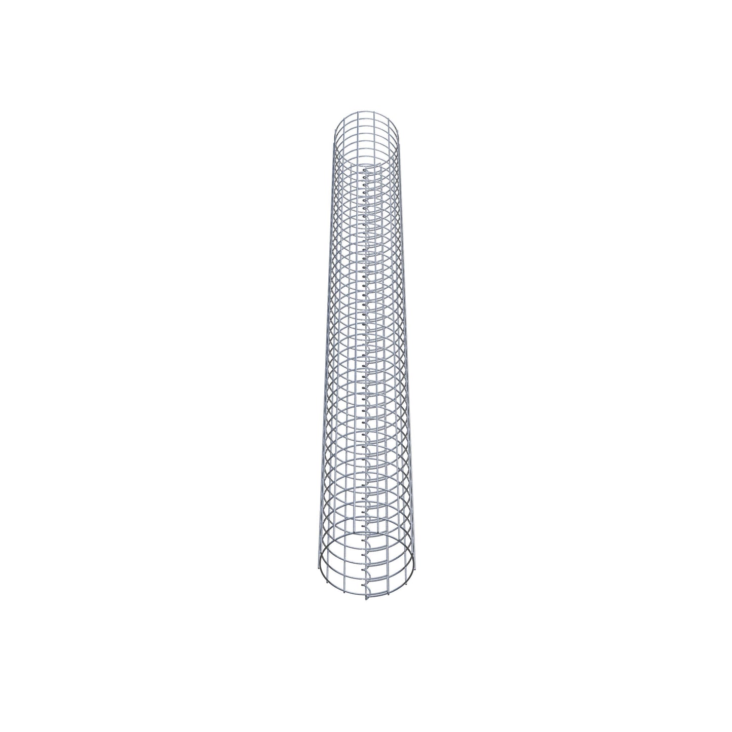 Columna de gaviones redonda de 22 cm de diámetro, 200 cm de altura, malla de 5 cm x 5 cm