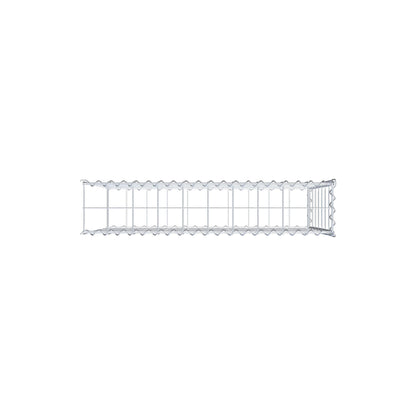 Gabion rapporté type 2 100 cm x 70 cm x 20 cm (L x H x P), mailles 10 cm x 10 cm, spirale