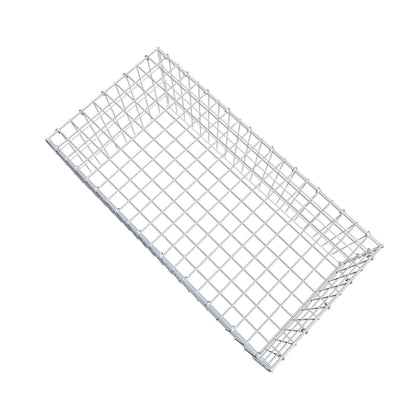 Typ 3 påbyggnadsgabion 100 cm x 40 cm x 50 cm (L x H x D), maskstorlek 5 cm x 10 cm, C-ring