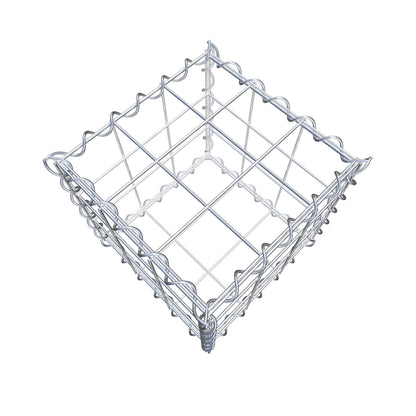 Gabione 30 cm x 30 cm x 30 cm (L x H x T), Maschenweite 10 cm x 10 cm, Spirale