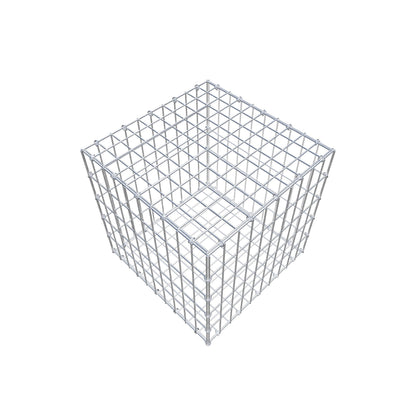 Gabione 50 cm x 50 cm x 50 cm (L x H x T), Maschenweite 5 cm x 10 cm, C-Ring