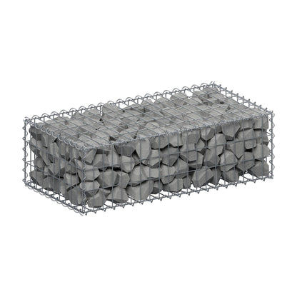 Gabione 100 cm x 30 cm x 50 cm (L x H x T), Maschenweite 5 cm x 10 cm, Spirale