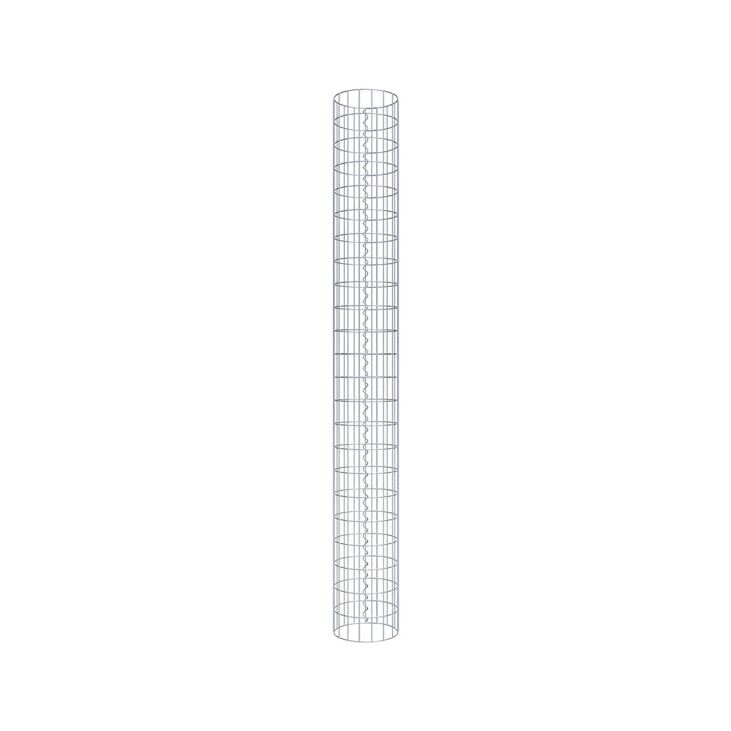 Gabionensäule rund 27 cm Durchmesser, 230 cm Höhe, Maschenweite 5 cm x 10 cm