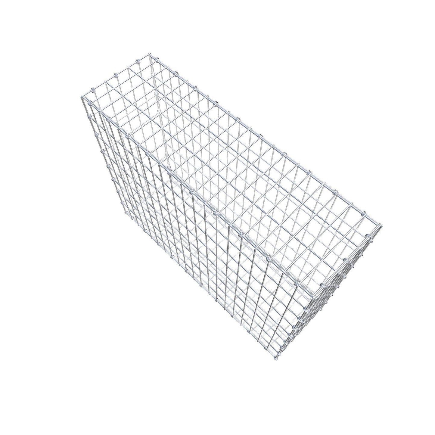 Schanskorf 100 cm x 80 cm x 30 cm (L x H x D), maaswijdte 5 x 10 cm, spiraalring